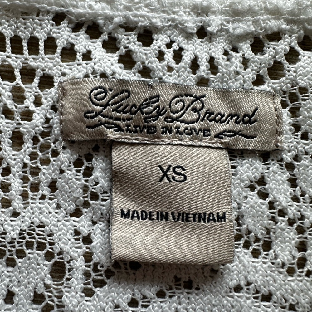 Lucky Brand Red and Blue Patterned Tank Top XS - Picture 2 of 7